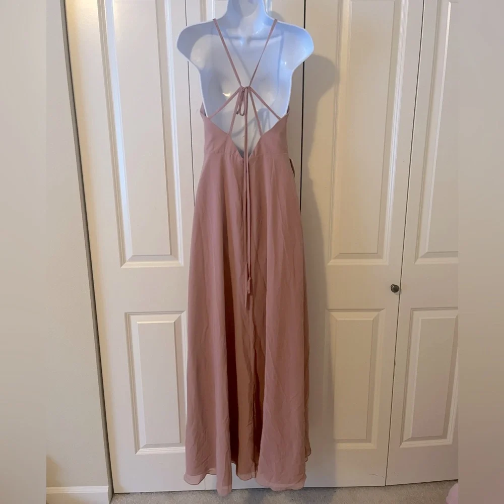 NWT AZAZIE dusty rose formal gown size A4 - Picture 7 of 12